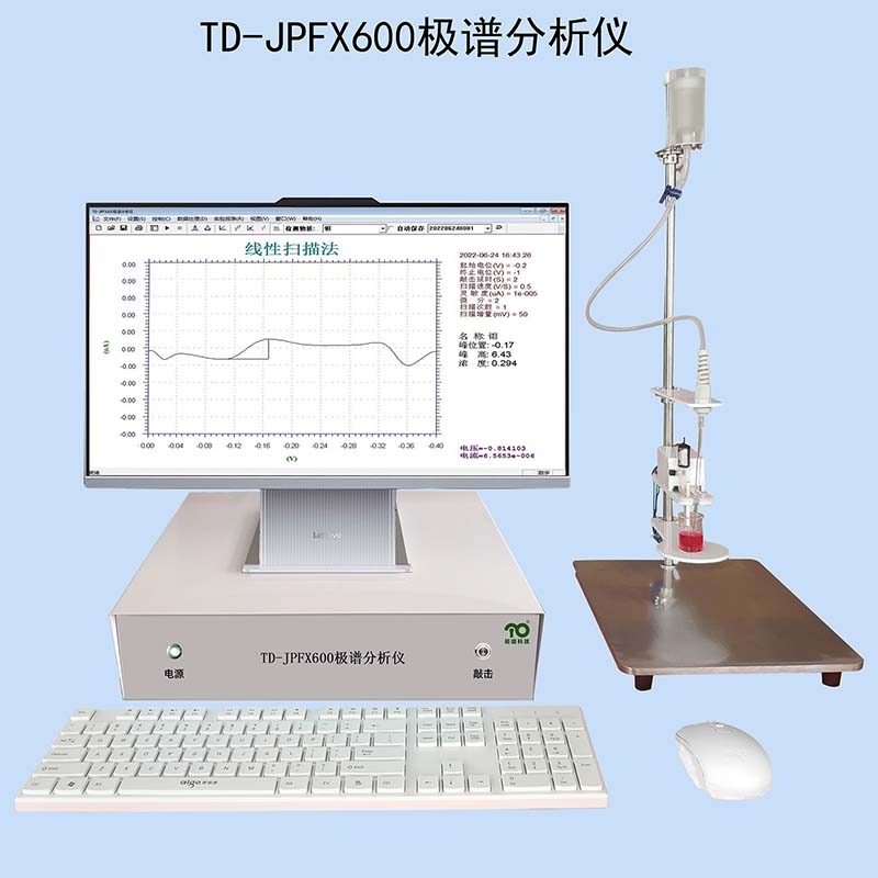 TD-JPFX600極譜分析儀示波極（jí）譜法（fǎ）測定重金屬食品添加劑